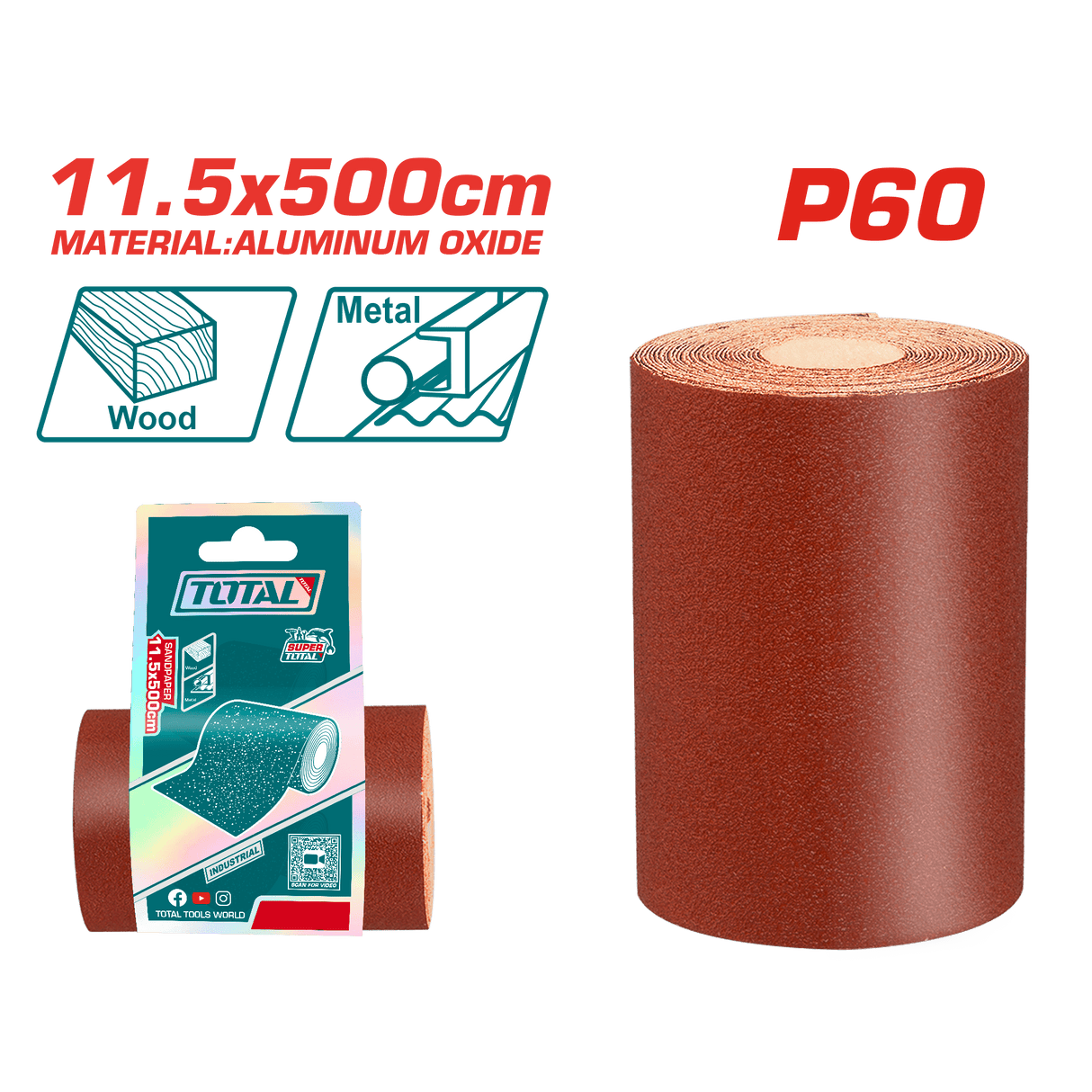 Total Sander Total Sand Paper - P60, P150, P180, P240