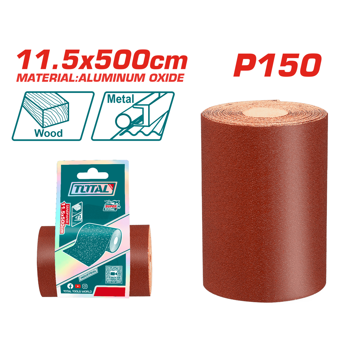 Total Sander Total Sand Paper - P60, P150, P180, P240