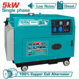 Total Generator Total Single Phase Diesel Generator 5KW – TP250001