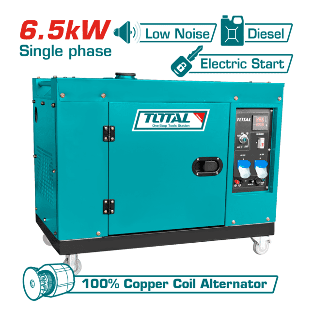 Buy Total Single Phase Diesel Generator 6.5KW – TP265001 | Shop at ...