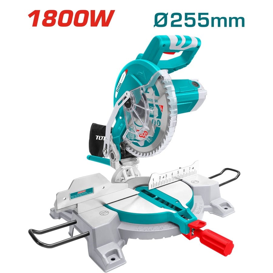 Total Bench & Stationary Tool Total Sliding Mitre Saw 1800W 255mm - TS42152557