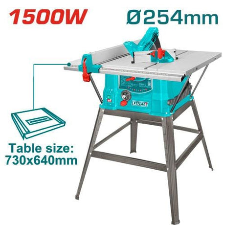 Total Bench & Stationary Tool Total Table Saw 1500W 254mm - TS5152548