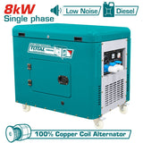 Total Generator Total Three Phase Silent Diesel Generator 8000W 13HP - TP280003