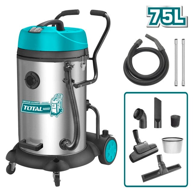 Total Steam & Vacuum Cleaner Total Wet & Dry Vacuum Cleaner 75 Liters 2400W - TVC24751