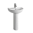 Tredex Bathroom Sink Tredex Full Pedestal Hand Wash Basin 550 x 430 x 845mm - B203