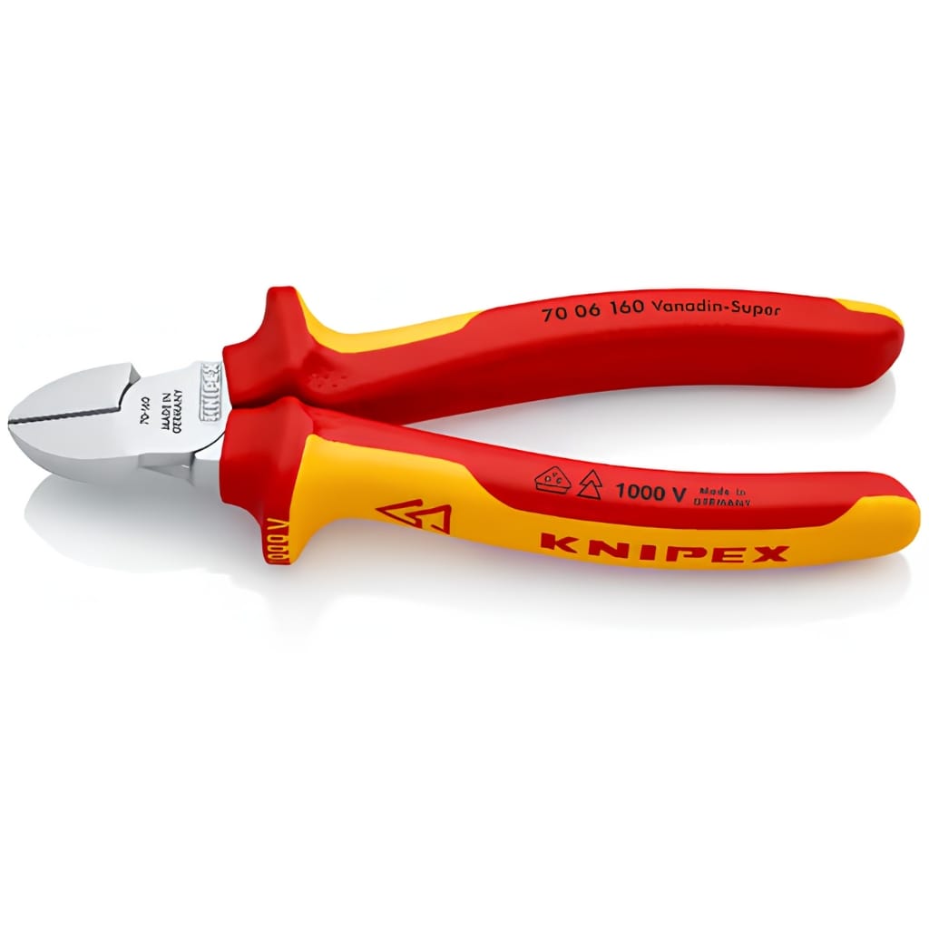 Knipex Diagonal Side Cutting Pliers 1000V 160mm - K-7006160