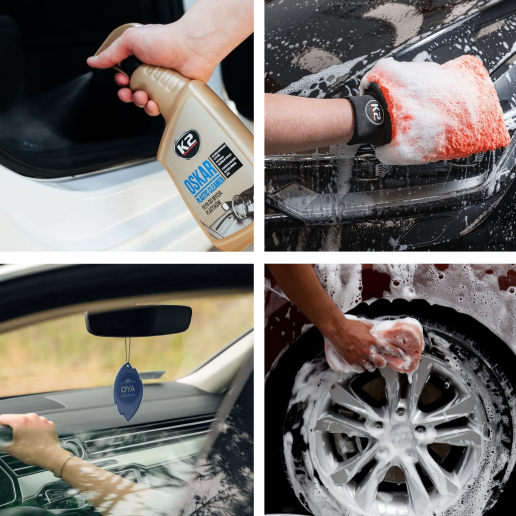 Ultimate Clean Ride Kit - Karcher Car Shampoo, K2 Mitt, Interior Cleaner, Air Freshener