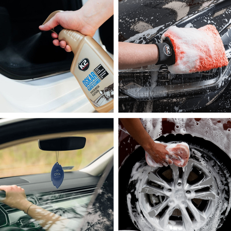 Ultimate Clean Ride Kit - Karcher Car Shampoo, K2 Mitt, Interior Cleaner, Air Freshener