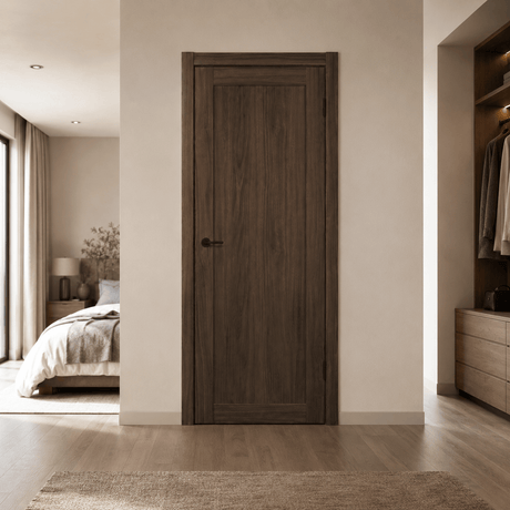 Unidoors Interior Doors Unidoors 7 ft Elegant PP-Coated Solid-Core Interior Door with Handle, Lock & 5 Keys - EL01