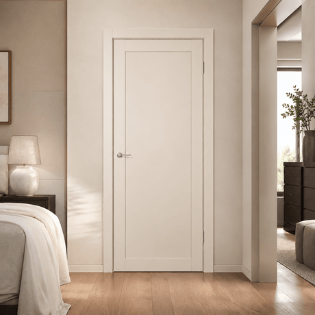 Unidoors Interior Doors Unidoors 7 ft Elegant PP-Coated Solid-Core Interior Door with Handle, Lock & 5 Keys - EL01