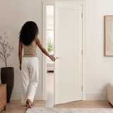 Unidoors Interior Doors Unidoors 7 ft Elegant PP-Coated Solid-Core Interior Door with Handle, Lock & 5 Keys - EL01