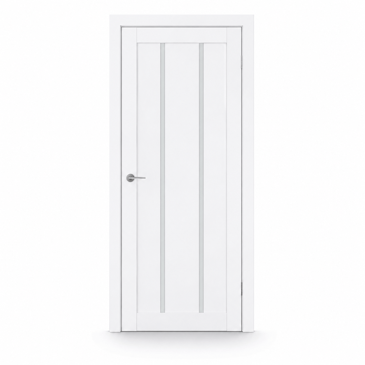 Unidoors Interior Doors Unidoors Elegant PP-Coated Glass-Insert Interior Door with Handle, Lock & 5 Keys 90 cm - EL02