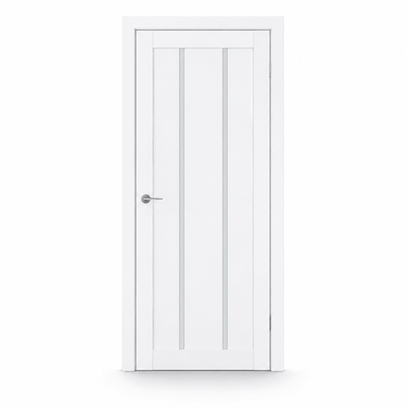Unidoors Interior Doors Unidoors Elegant PP-Coated Glass-Insert Interior Door with Handle, Lock & 5 Keys 90 cm - EL02