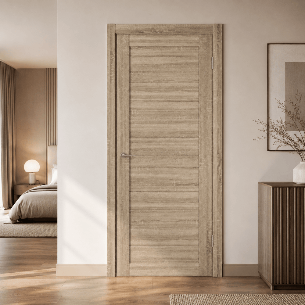 Unidoors Interior Doors Unidoors Essential PVC-Coated Solid-Core Interior Door with Handle, Lock & 5 Keys - ES01