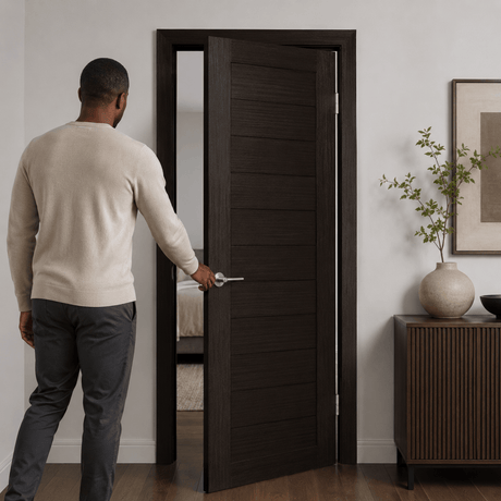 Unidoors Interior Doors Unidoors Essential PVC-Coated Solid-Core Interior Door with Handle, Lock & 5 Keys - ES01