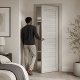 Unidoors Interior Doors Unidoors Essential PVC-Coated Solid-Core Interior Door with Handle, Lock & 5 Keys - ES01