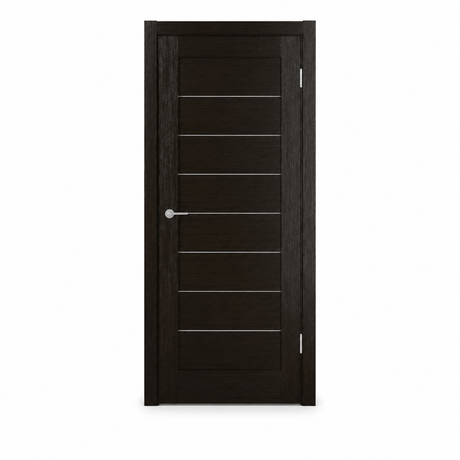 Unidoors Interior Doors Unidoors Modern Slim Horizontal Glass-Line Interior Door with Handle, Lock & 5 Keys - MD01