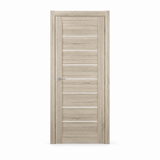 Unidoors Interior Doors Unidoors Modern Slim Horizontal Glass-Line Interior Door with Handle, Lock & 5 Keys - MD01