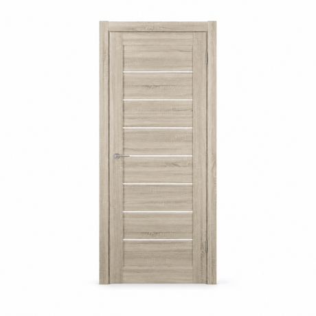 Unidoors Interior Doors Unidoors Modern Slim Horizontal Glass-Line Interior Door with Handle, Lock & 5 Keys - MD01