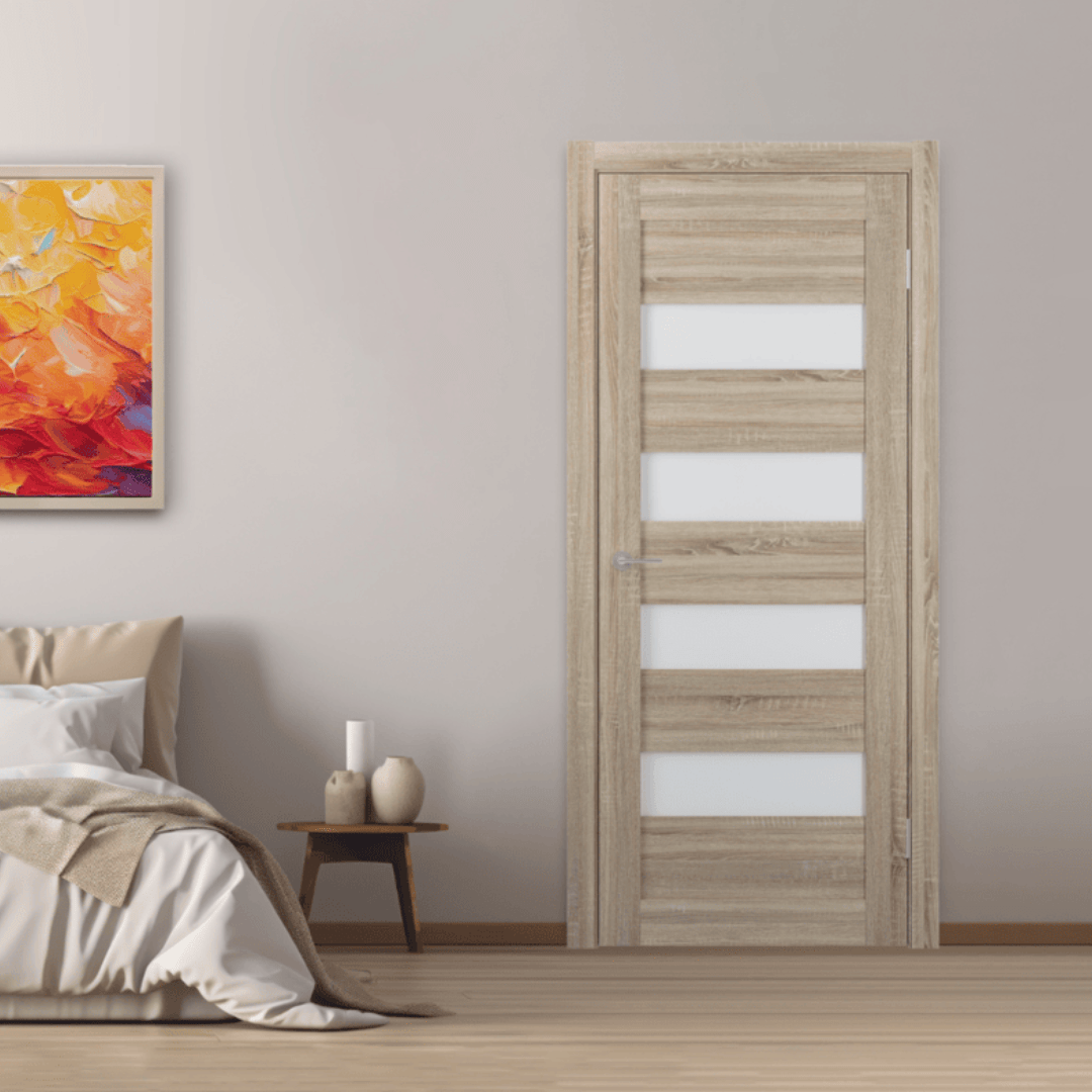 Unidoors Security Doors Unidoors Oak Sonoma PVC Internal Door - MD02