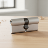 Union Door Hardware & Accessories Union 70mm Double-Key Euro Profile Security Cylinder with 5 Dimple Keys - CY-UDK-KK-70-SNP