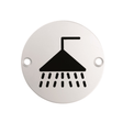 Union Door Hardware & Accessories Union 76mm Satin Stainless Steel Shower Sign - S-SH-76D-SSS