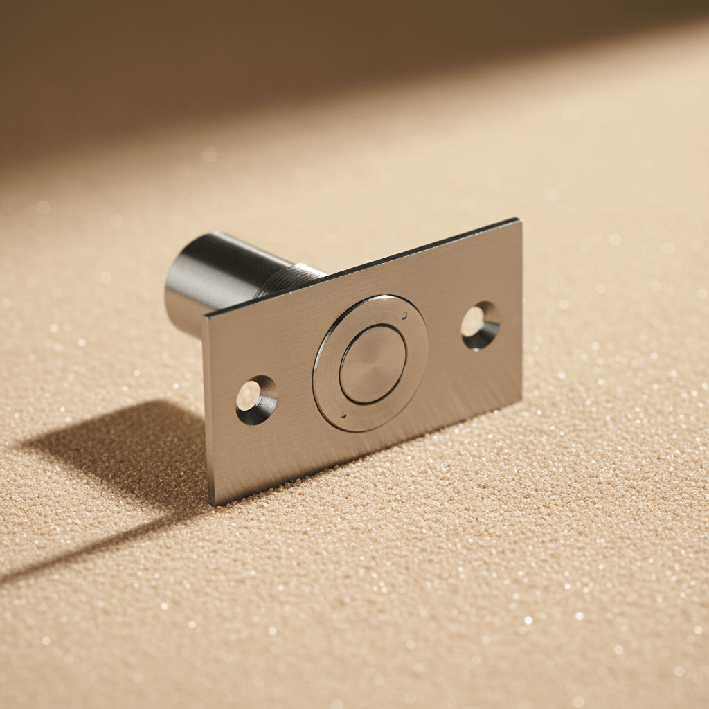 Union Door Hardware & Accessories Union Satin Nickel Dust-Proof Floor Socket for Flush Bolts - SN DPS-001-SN