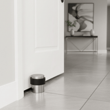 Union Door Hardware & Accessories Union Satin Stainless Steel Cylindrical Floor Door Stop with Rubber Buffer - DS-006-SSS