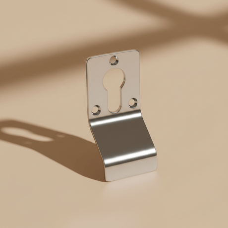Union Door Hardware & Accessories Union Satin Stainless Steel Euro Profile Cylinder Pull Escutcheon - ES-FP-01-SSS