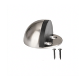 Union Door Hardware & Accessories Union Satin Stainless Steel Half-Moon Floor Door Stop with Rubber Buffer - SN DS-001-SSS