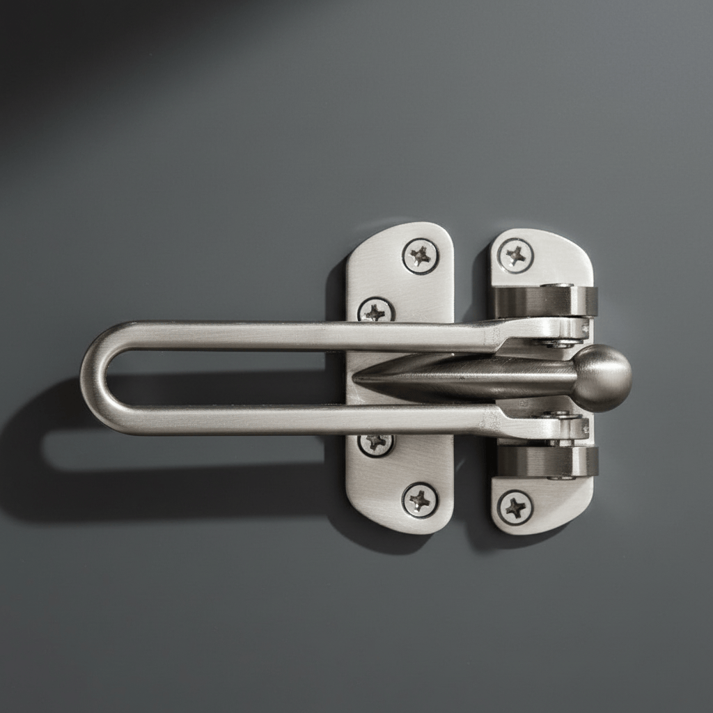 Union Door Hardware & Accessories Union Satin Stainless Steel Wishbone Door Security Guard - ES-DG-010-SSS
