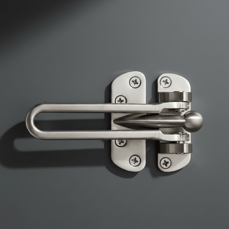 Union Door Hardware & Accessories Union Satin Stainless Steel Wishbone Door Security Guard - ES-DG-010-SSS