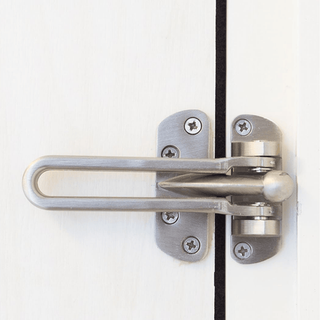 Union Door Hardware & Accessories Union Satin Stainless Steel Wishbone Door Security Guard - ES-DG-010-SSS