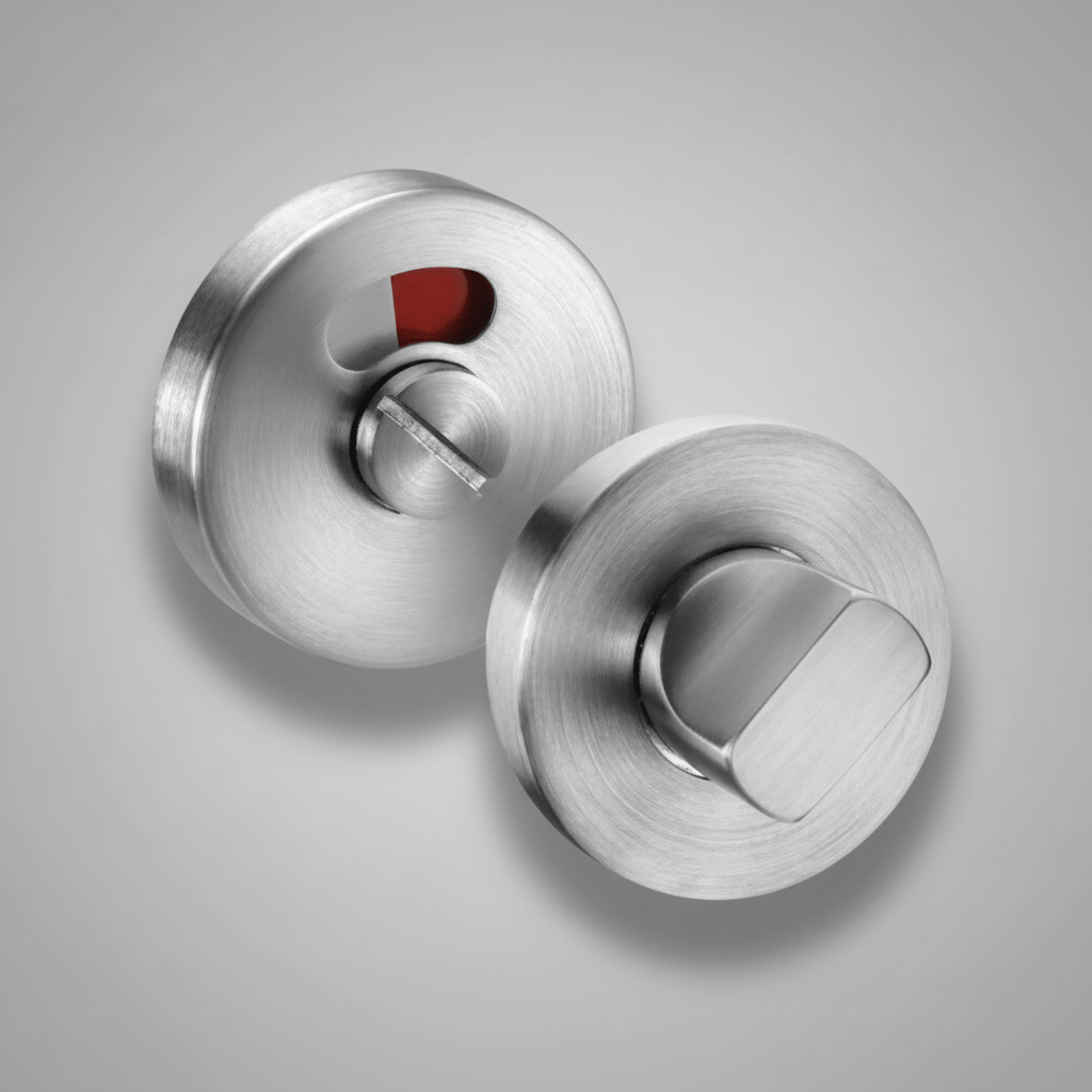 Union Door Hardware & Accessories Union Toilet Indicator & Thumbturn Set with Emergency Release | Black & Satin