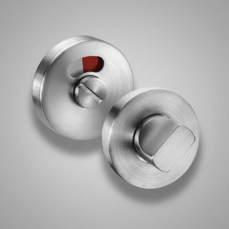 Union Door Hardware & Accessories Union Toilet Indicator & Thumbturn Set with Emergency Release | Black & Satin