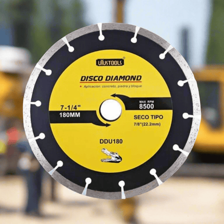 Uyustools Grinding & Cutting Wheels Uyustools Dry Diamond Cutting Blade Disc 180mm - DDU180