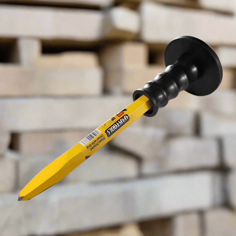 Uyustools Chisels Files Planes & Punches Uyustools Pointed Cold Chisel With Guard 10"x16mm - CN10BP