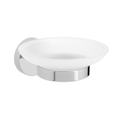 Vado Bathroom Accessories Vado Sirkel Frosted Glass Soap Dish & Holder - AX-SIR-182-CP