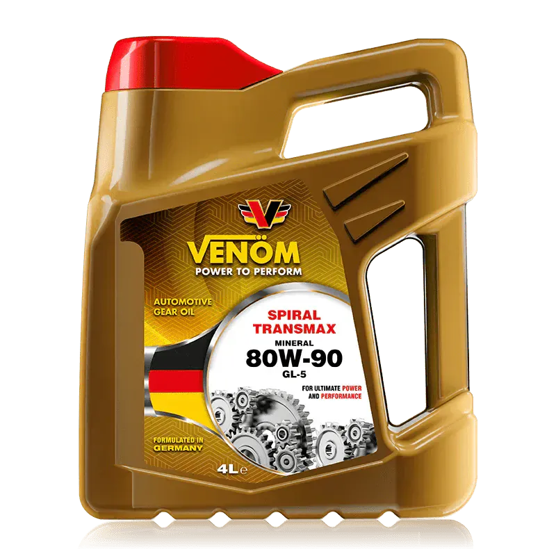 Venom Engine Oils & Vehicle Fluids Venom Spiral Transmax Mineral Gear Lubricant Oil 20L/208L - SAE 80W-90