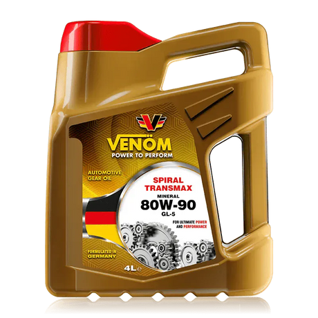 Venom Engine Oils & Vehicle Fluids Venom Spiral Transmax Mineral Gear Lubricant Oil 20L/208L - SAE 80W-90