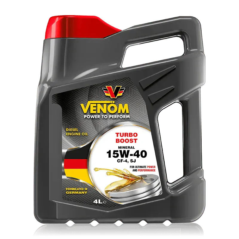 Venom Wipers & Washer Systems Venom Turbo Boost Mineral Engine Oil 208L - SAE 15W-40