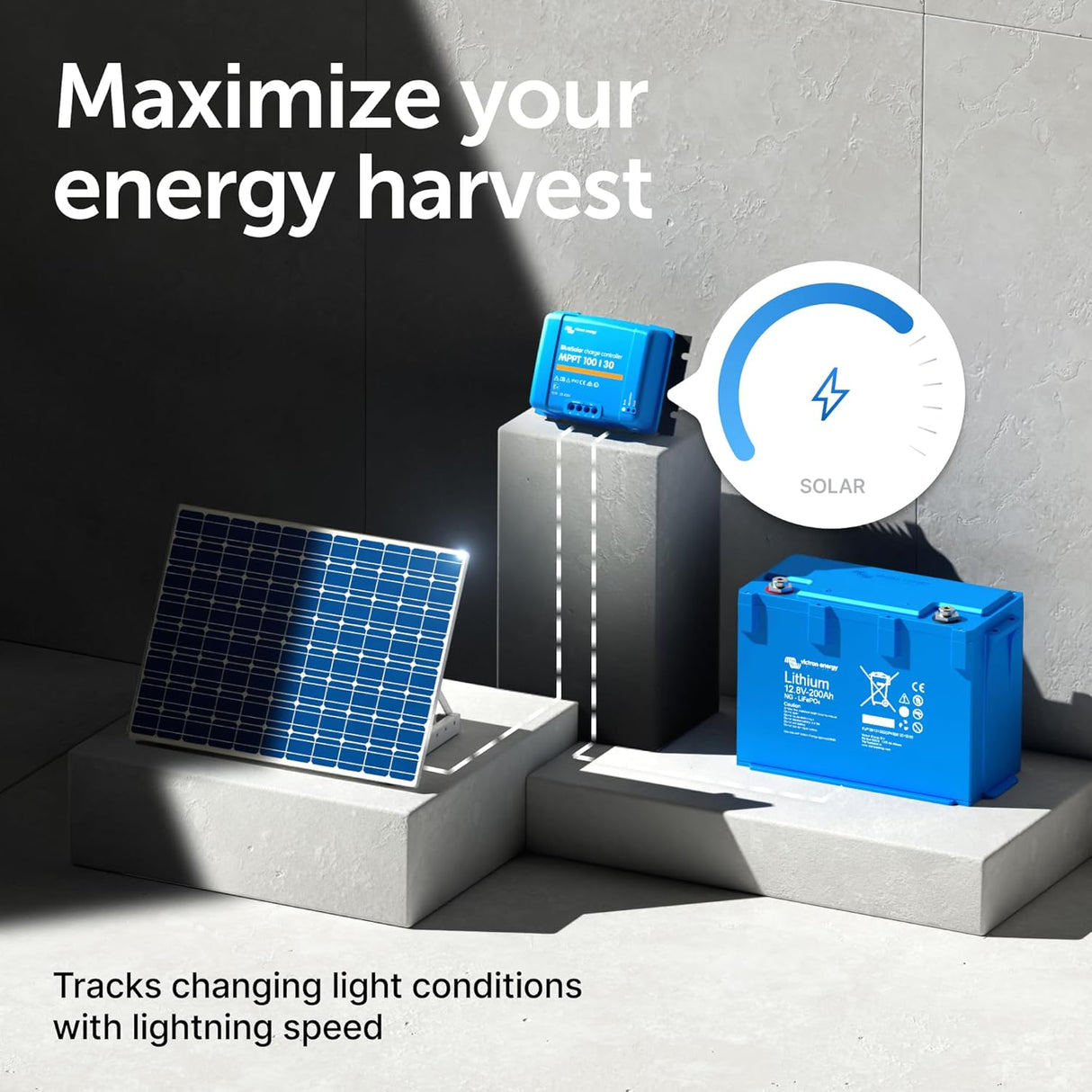 Victron Charge Controllers Victron Energy BlueSolar MPPT 100V 30 amp 12/24V Solar Charge Controller - SCC020030200
