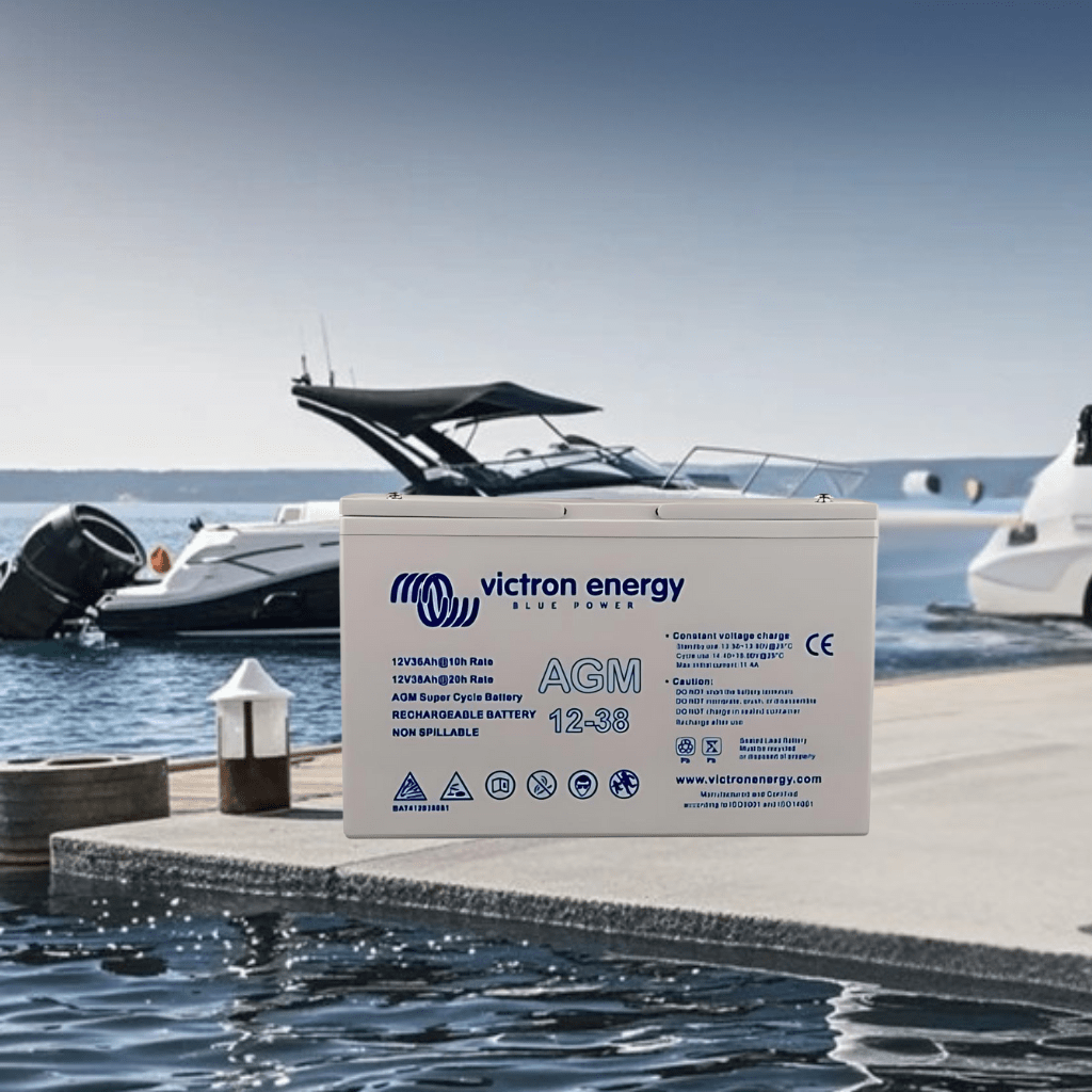 Victron Power Management & Protection Victron Energy Deep Cycle AGM Battery 12V 38Ah  - BAT412350084