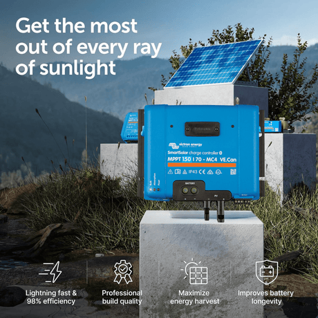 Victron Charge Controllers Victron Energy SmartSolar MPPT 150/70-MC4 VE.Can Charge Controller - SCC115070511