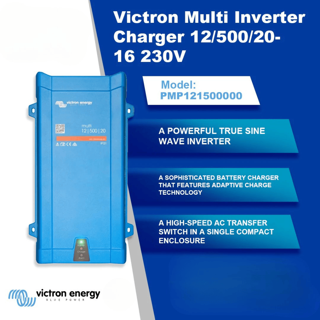 Victron Inverters & Inverter/Chargers Victron Multi Inverter Charger 12/500/20-16 230V -  PMP121500000