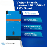Victron Inverters & Inverter/Chargers Victron Phoenix Inverter 48V/3000VA 230V Smart - PIN482300000