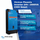 Victron Inverters & Inverter/Chargers Victron Phoenix Inverter Smart 24/2000 Pure Sine Wave  -  PIN242200000