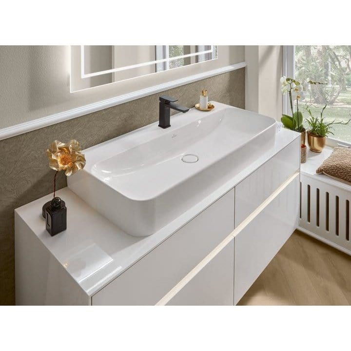 Villeroy & Boch Bathroom Sink Villeroy & Boch Finion Washbasins, 1000 x 470 x 165 mm, White Alpin CeramicPlus - 41688GR1