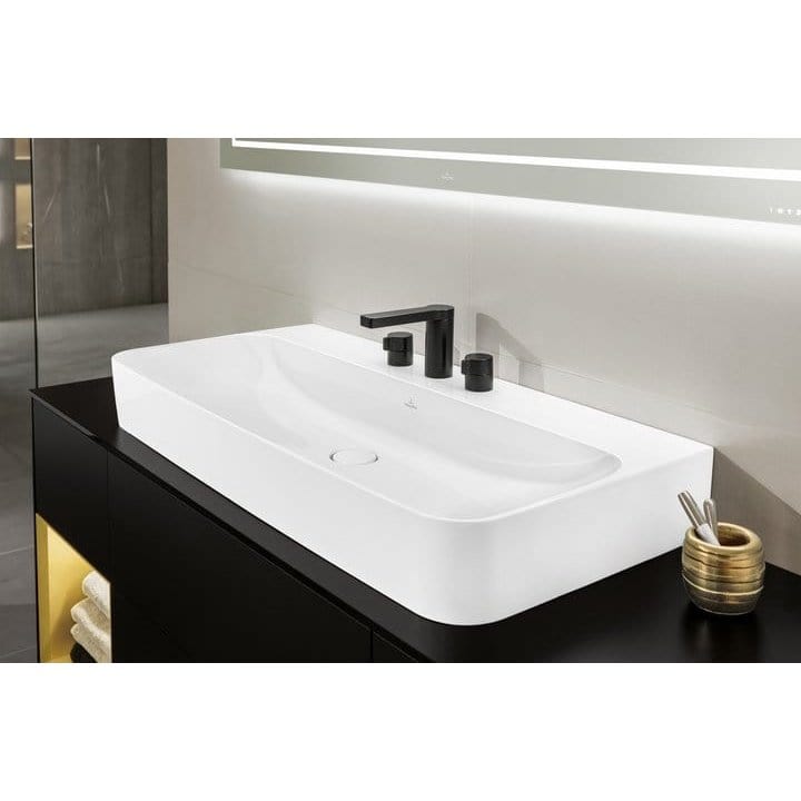 Villeroy & Boch Bathroom Sink Villeroy & Boch Finion Washbasins, 1000 x 470 x 165 mm, White Alpin CeramicPlus - 41688GR1