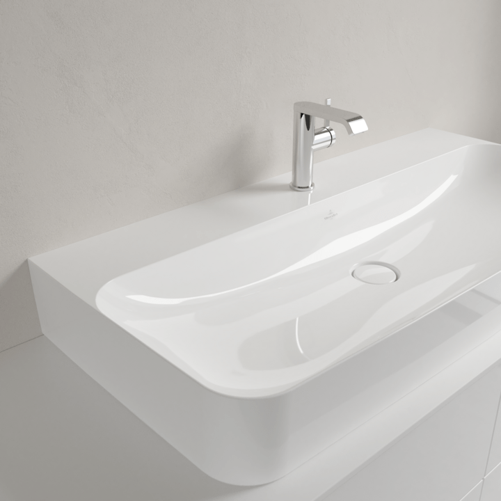 Villeroy & Boch Bathroom Sink Villeroy & Boch Finion Washbasins, 1000 x 470 x 165 mm, White Alpin CeramicPlus - 41688GR1